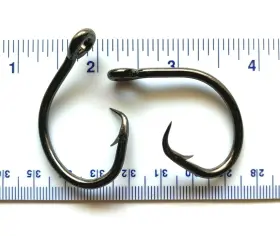 Gerrys Tackle 8276-12/0 100 Gt 8276 Size 11/0 And 12/0 Offset Tuna Black Nickel Circle Fish Hooks Gerrys Tackle 8276-12/0 100 Gt 8276 Size 11/0 And 12/0 Offset Tuna Black Nickel Circle Fish Hooks