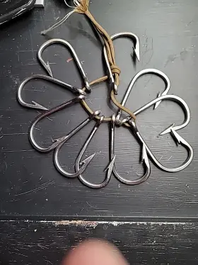Gerrys Tackle Gt7691s-12/0 10 Gt Stainless Steel Big Game Tuna Shark Wahoo Hooks Size 12/0 7691s