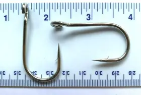 Gerrys Tackle Gt9171-4/0 100 6x Strength Gt 9171 Nickel Plated Open Eye Siwash Fishing Hooks Size 4/0 Gerrys Tackle Gt9171-4/0 100 6x Strength Gt 9171 Nickel Plated Open Eye Siwash Fishing Hooks Size 4/0