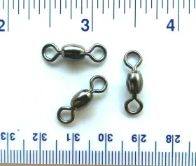 Gerrys Tackle Gtcs-1 50 Gt Super Strong Black Nickel Crane Swivels Size 1 - 110# Test