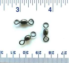 Gerrys Tackle Gtcs-4 1000 Gt Super Strong Black Nickel Crane Swivels Size 4 - 80# Test Gerrys Tackle Gtcs-4 1000 Gt Super Strong Black Nickel Crane Swivels Size 4 - 80# Test