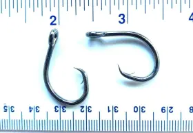 Gerrys Tackle L2004-2/0 100 Gt 4x Strength L2004 Offset Black Nickel Circle Hooks Size 2/0 Gerrys Tackle L2004-2/0 100 Gt 4x Strength L2004 Offset Black Nickel Circle Hooks Size 2/0