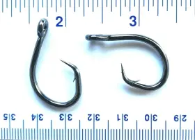 Gerrys Tackle L2004-3/0 50 Gt 4x Strength L2004 Offset Black Nickel Circle Hooks Size 3/0 Gerrys Tackle L2004-3/0 50 Gt 4x Strength L2004 Offset Black Nickel Circle Hooks Size 3/0