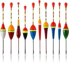 Giantree 605852-salzz-l Fishing Floats Bobbers 10 Pcs Oval Trout Float Foam Flo