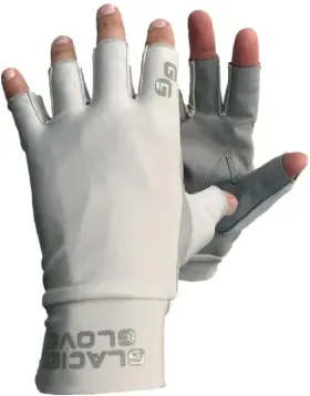 Glacier Glove 007gp-s Ascension Bay Sun Glove-s Gray 50 Upf/fingerless/breathable/quick Dry Glacier Glove 007gp-s Ascension Bay Sun Glove-s Gray 50 Upf/fingerless/breathable/quick Dry