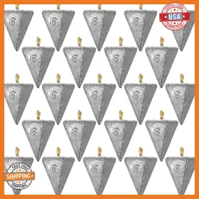 Glimin B0d2dm72r4 36x 6oz Pyramid Fishing Sinkers Saltwater Weights - Fast Drop Glimin B0d2dm72r4 36x 6oz Pyramid Fishing Sinkers Saltwater Weights - Fast Drop