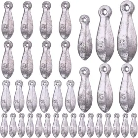 Glimin Zee-glimin-2318 36-piece Fishing Weights Sinkers For Surf Ocean Saltwater Freshwater Casting Glimin Zee-glimin-2318 36-piece Fishing Weights Sinkers For Surf Ocean Saltwater Freshwater Casting