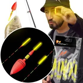Glow Fever 894152126970 Bulk 100 Pcs 10packs Night Float Fluorescent Fishing Sticks Dia. 4.5mm