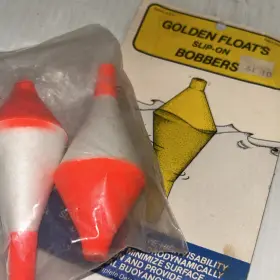 Golden Floats 25820 Vtg Slip On Bobbers Red White Cork Fishing Fisherman Man Cave/304j Golden Floats 25820 Vtg Slip On Bobbers Red White Cork Fishing Fisherman Man Cave/304j