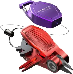 Gomexus Fn-sb-frd-jp-1 Sharkbite Fishing Line Cutter With Retractors And Knot Red Gomexus Fn-sb-frd-jp-1 Sharkbite Fishing Line Cutter With Retractors And Knot Red