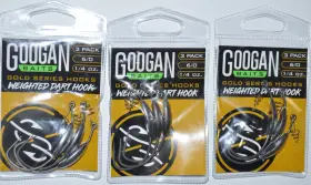 Googan Squad Gt90158bb-6/0-1/4-007722 3 Packs Baits Gold Weighted Soft Jerkbait Hook Size 6/0 Keeper Dart Fluke