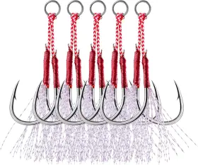 Goture 313040832891 Double Fishing Assist Hooks Kit Jig Glow Hook Slow Fast Fall Jigs Goture 313040832891 Double Fishing Assist Hooks Kit Jig Glow Hook Slow Fast Fall Jigs