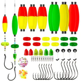 Green Bean 108pcs-catfishrigkit 108pcs Catfish Rig Diy Making Kit Bank Fishing Catfishing Tackle Sant Green Bean 108pcs-catfishrigkit 108pcs Catfish Rig Diy Making Kit Bank Fishing Catfishing Tackle Sant