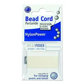 Griffin Bcnwh00g Nylon Bead Cord Perlseide Color 2 Meters Size 0.30mm White