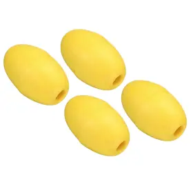 Gryfton 745060746214 4pcs 3.94 Inch X 2.36 Rope Float Buoy 190g Deep Water Floats Yellow