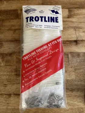 Gwb Manufacturing 051074203606 Trotline Kit 100 Mainline 300 Lb 20 Hooks Stagings Snap Swivels Usa