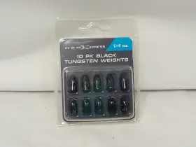 H2o 159751 Xpress Tungsten Worm Weights For Fishing 1/4 Oz Black 10 Per Pack H2o 159751 Xpress Tungsten Worm Weights For Fishing 1/4 Oz Black 10 Per Pack