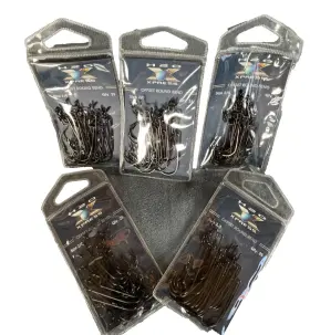 H2o Xpress 400202156954 Lot Of 5 Packs. Offset Round Bend Hook. Size 2/0. 25 In Pack