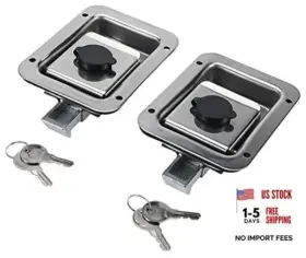 Hangzhou Yaye Import And Export Co. Ltd Hy-sl-0279 Stainless Steel Rv Door Latch Travel Trailer Lock Heavy Duty Paddle For