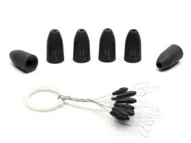 Harmony Fishing Company 4340589792 - Tungsten Worm Weights And Weight Pegs Chip-proof Oxide Coated Harmony Fishing Company 4340589792 - Tungsten Worm Weights And Weight Pegs Chip-proof Oxide Coated