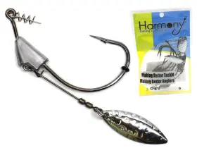 Harmony Fishing Company 610877614523 - Razor Series Underspin Swimbait Hooks 4 Pack With 5 Bait Peg