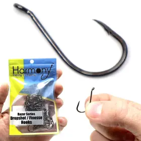 Harmony Fishing Company 610877614684 - Razor Series Finesse Dropshot #6 50 Pack Black Nickel