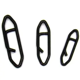 Harmony Fishing Company 810061940210 Stealth Clips 25 Pack Black Stainless 15mm 40# Test