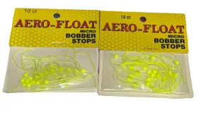 Hawken Afbsgr-10 Aero-float Micro Bobber Stop Neon Yellow-slotted Hawken Afbsgr-10 Aero-float Micro Bobber Stop Neon Yellow-slotted