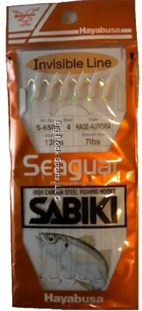 Hayabusa S-650e-4 Hage Aurora Sabiki Hot Hooks Size 4 Finish Hayabusa S-650e-4 Hage Aurora Sabiki Hot Hooks Size 4 Finish
