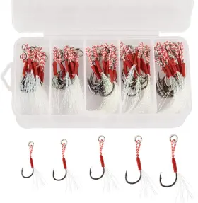 Hexjozei 744110030365 Fishing Assist Hooks 50pcs Auxiliary Luminous Hook Jigs Hexjozei 744110030365 Fishing Assist Hooks 50pcs Auxiliary Luminous Hook Jigs