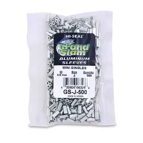 Hi-seas Gs-j-500 Hi-seas Grand Slam Aluminum Fishing Line Crimp Sleeves - Bulk 500 Pc/0.8 Mm Hi-seas Gs-j-500 Hi-seas Grand Slam Aluminum Fishing Line Crimp Sleeves - Bulk 500 Pc/0.8 Mm