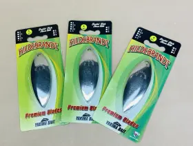 Hildebrand 5wbn Lot Of 3 Hildebrandt Genuine Premium Blades #5 Nickel Willow Leaf 4pk