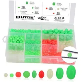 Hilitchi Gyz-h-1050 1050 Pcs 9 Sizes All Luminous Fishing Beads Assorted Hard Plastic Hilitchi Gyz-h-1050 1050 Pcs 9 Sizes All Luminous Fishing Beads Assorted Hard Plastic