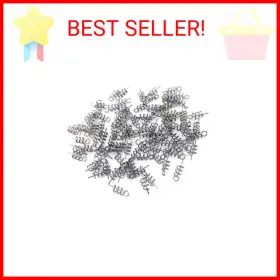 Honbay 692763249835 100pcs Spring Twist Lock Fishing Hook Centering Pin For Soft Lure Bait Wo