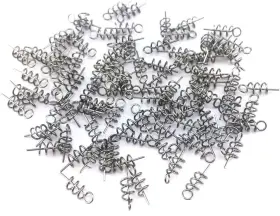 Honbay 744110102468 100pcs Spring Twist Lock Fishing Hook Centering Pin For Soft Lure Bait Wo Honbay 744110102468 100pcs Spring Twist Lock Fishing Hook Centering Pin For Soft Lure Bait Wo