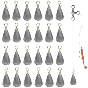 Honor Best 1/8oz 30pcs Bass Casting Sinkers Fishing Weights - 20/30pcs Bell Drop Honor Best 1/8oz 30pcs Bass Casting Sinkers Fishing Weights - 20/30pcs Bell Drop