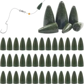 Honor Best 445039923914 Bullet Fishing Weights Sinkers 45pcs Worm Slip
