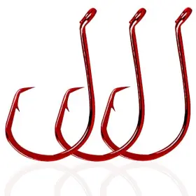 Honor Best Hbhq-110 Offset Circle Hooks Saltwater 110pcs Catfish 1/0 Red Hook Honor Best Hbhq-110 Offset Circle Hooks Saltwater 110pcs Catfish 1/0 Red Hook