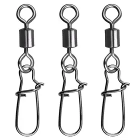 Honor Best Hbhq-110pcs Snap-6# Fishing Swivel Snap Connector 110pcs Rolling With Duo 6# 40lb -110pcs