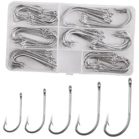 Honor Best Hbhq-135 34007 Saltwater Fishing J Hooks Kit 135pcs Oshaughnessy Hook