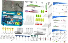Honor Best Hbzh-150 Saltwater Fishing Tackle Kit Surf Gear Ocean Lures Set