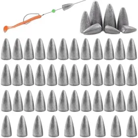 Honor Best Weight-1/16oz-45pcs Bullet Fishing Weights Sinkers 45 Pack Worm 1/16oz -