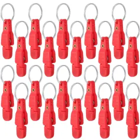 Honoson Tt-honoson-919631 20 Pieces Heavy Tension Snap Release Clips Padded Trolling Red