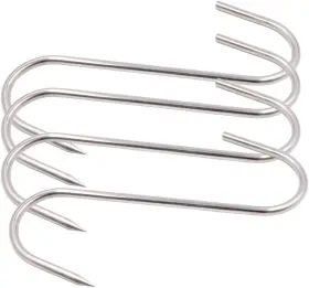 Honshen 313047471475 5 Inch 4mm Meat Hooks S-hook Stainless Steel Processing Butcher Hoo