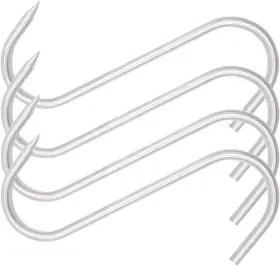 Honshen 445042722757 8 Inch Meat Hook 8mm Heavy Duty S-hooks Stainless Steel Processing Butcher Honshen 445042722757 8 Inch Meat Hook 8mm Heavy Duty S-hooks Stainless Steel Processing Butcher