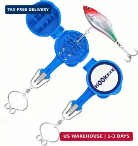 Hook-eze 662652960219 Hook-eze 4-in-1 Fishing Knot Tying Tool Treble Covers Keeps Lures Safe Ho Hook-eze 662652960219 Hook-eze 4-in-1 Fishing Knot Tying Tool Treble Covers Keeps Lures Safe Ho