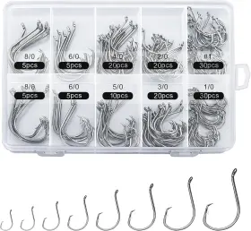 Hsymq 313097079034 150pcs Circle Hooks Strong High Carbon Steel Fresh And Saltwater Fishing Hsymq 313097079034 150pcs Circle Hooks Strong High Carbon Steel Fresh And Saltwater Fishing