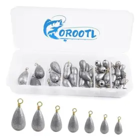 Jadsun Jdys097-water Fishing Weights Sinkers Kit 54pcs Bell Assortment Drop Shot Jadsun Jdys097-water Fishing Weights Sinkers Kit 54pcs Bell Assortment Drop Shot