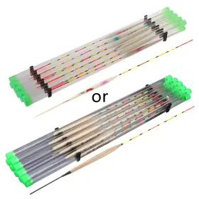 Jagtrade 401811293224 10pcs Wood Fishing Float For Tank Slip Drift Tube Bobber Tackle Tool Accessor