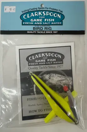 James E. Clark Brc-0rbms Clarkspoon Bird Rig Chartreuse Silver Spoon